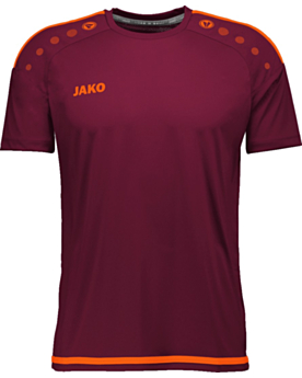 Weinrot/Neonorange - Front