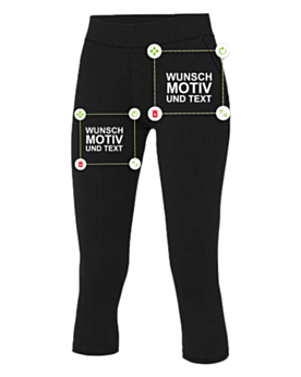 Damen Sport 3/4 Capri Leggings selbst gestalten
