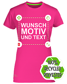 Nachhaltiges Damen Laufshirt aus 100% recyceltem Polyester